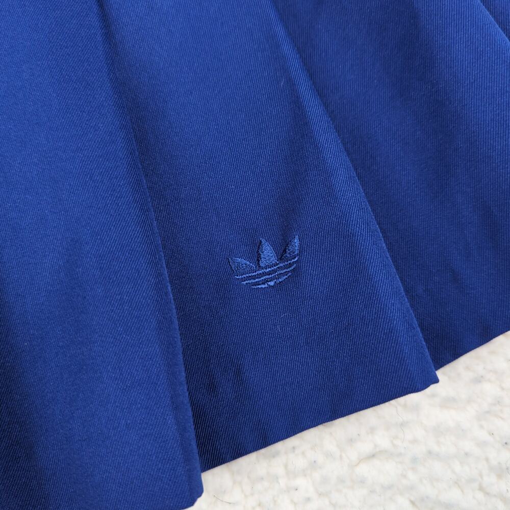 Vintage Y2K Adidas Pleated Mini Skirt Cheerleader Women's Size 6 Royal Blue - Picture 3 of 6